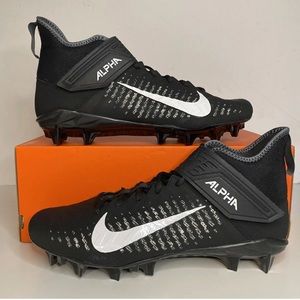 Nike Alpha Menace Pro 2 WIDE P Black Football Cleats Mens Sz NEW* BV3951-001